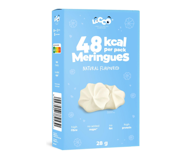 LOCCO 48 kcal Niskokaloryczne bezy proteinowe Naturalne - 1503766 - zdjęcie